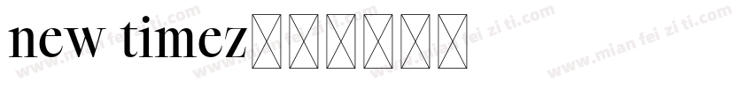 new timez字体转换